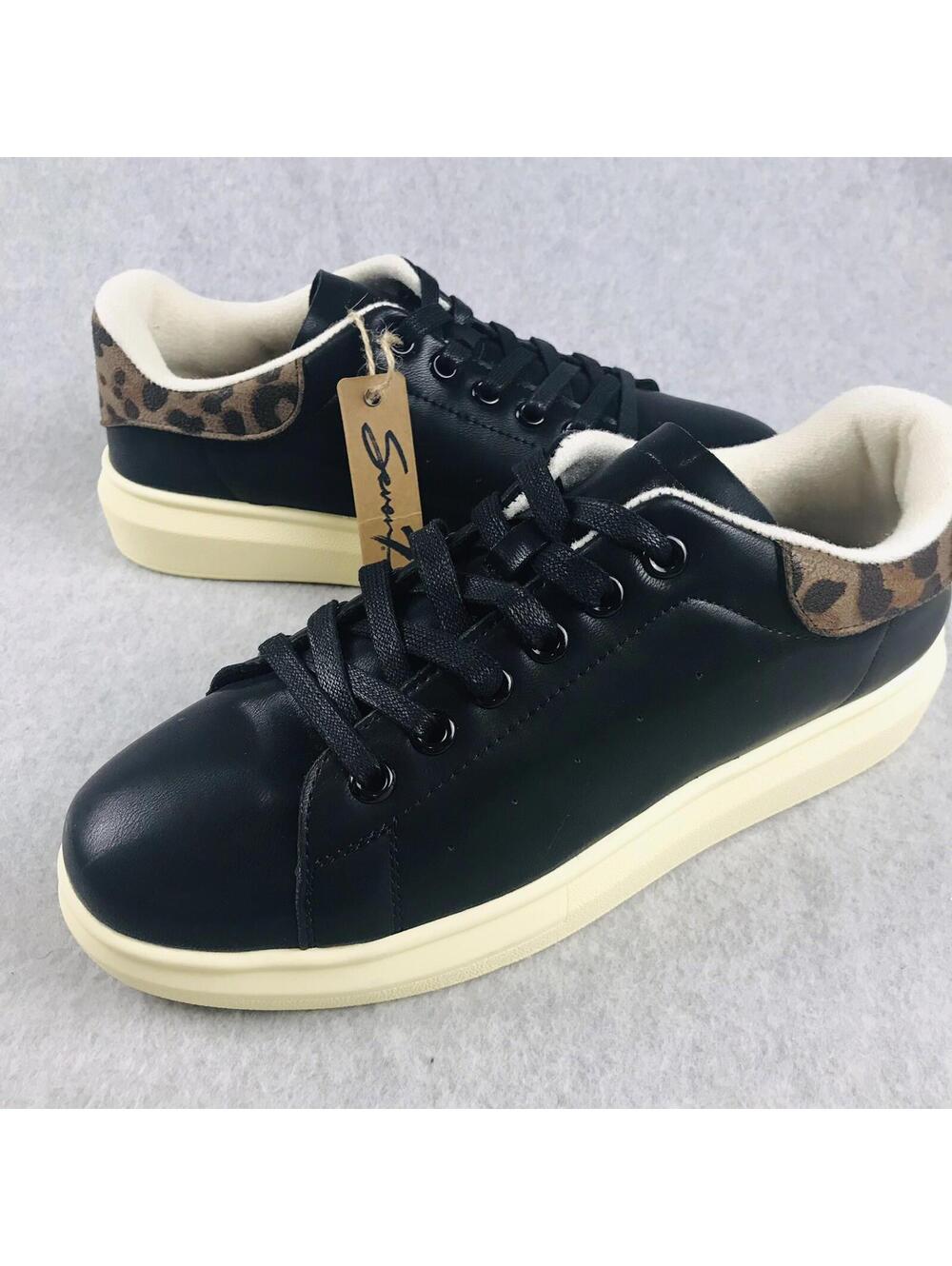 Seven 7US Sneakers Womens Size 10  Miki Causal Fashion Shoes Leopard Black